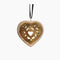 Petit Coeur Bois & Or - Santal