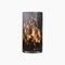 Vase Tube léopard marron D12 H23cm