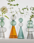 Vase Blob - gris/vert - 11,5x27,5cm