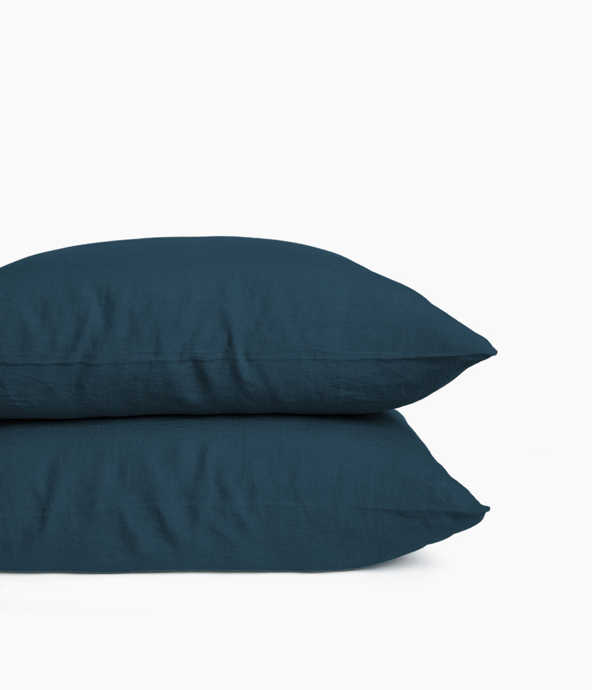 TAIE OREILLER EN LIN 65 X 65 - BLEU PRUSSE