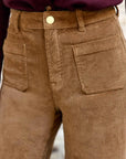 Atlanty - Pantalon large en velours Beige
