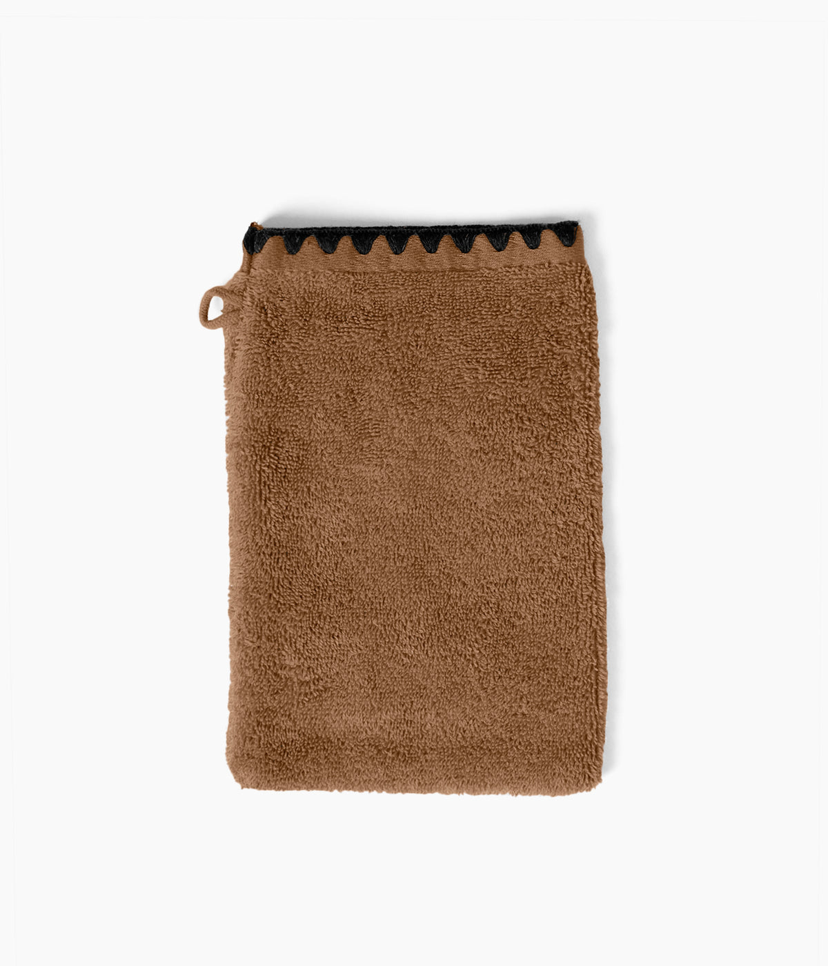Gant de toilette en Coton 15 x 21 cm en Coton - Tabac