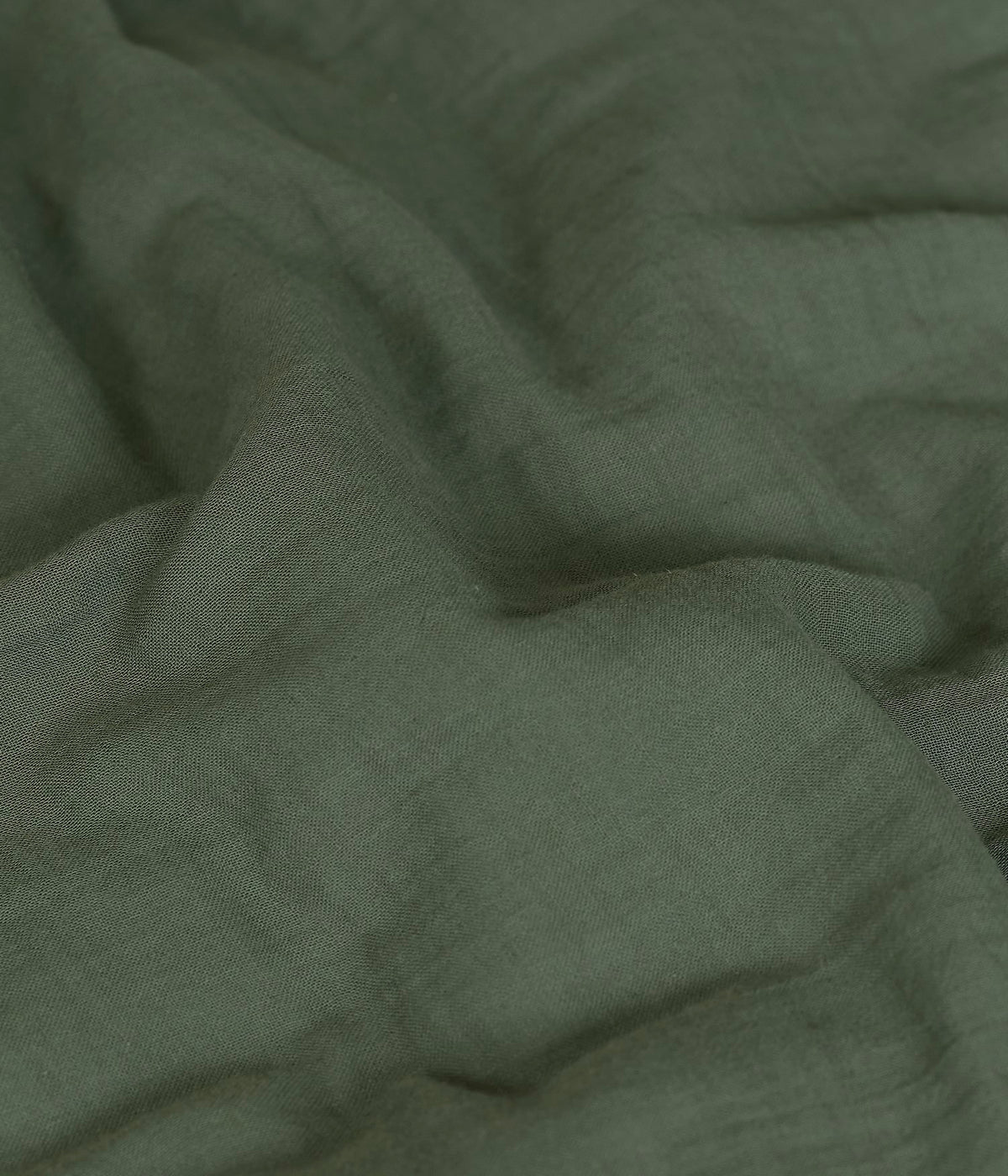 Housse de couette 140 x 200 cm en Voile de coton - Kaki