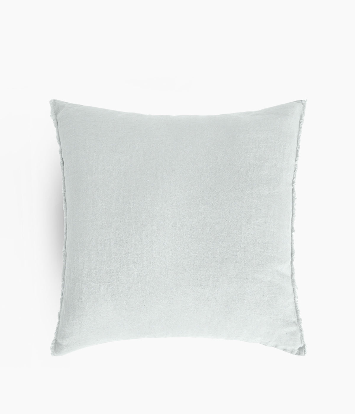 Housse de coussin 45 x 45 cm en Lin lavé - Ivoire