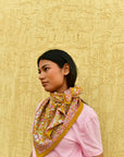 GRAND FOULARD CALYPSO - CARAMEL