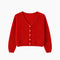 Cardigan Rouge en Mohair