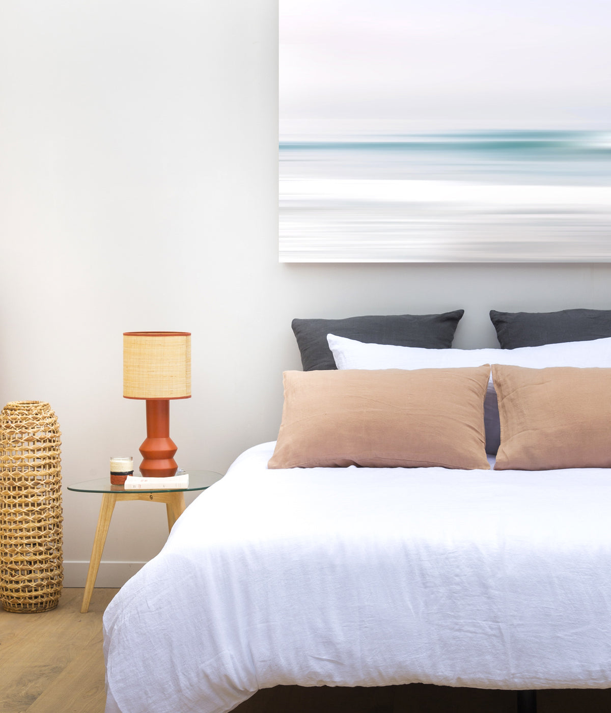 Housse de couette 260 x 240 cm en Lin lavé - Blanc