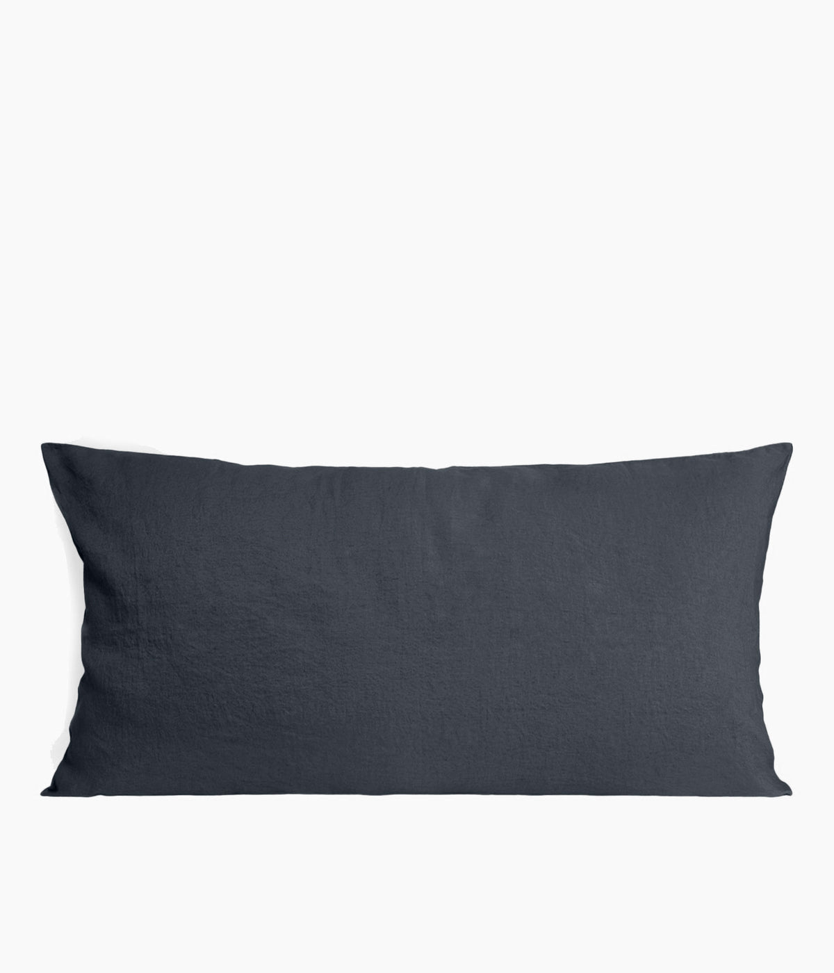 Housse de coussin 55 x 110 cm en Lin lavé - Denim