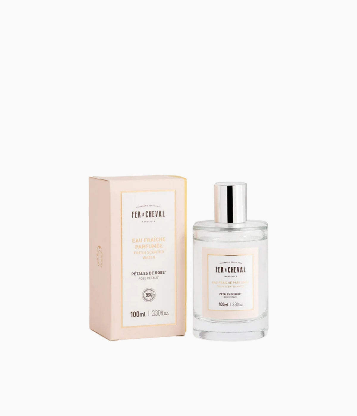 Eau Fraîche Parfumée – Pétales de Rose (Flacon 100ml)