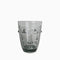 Verre gobelet visage gris D8 H10cm