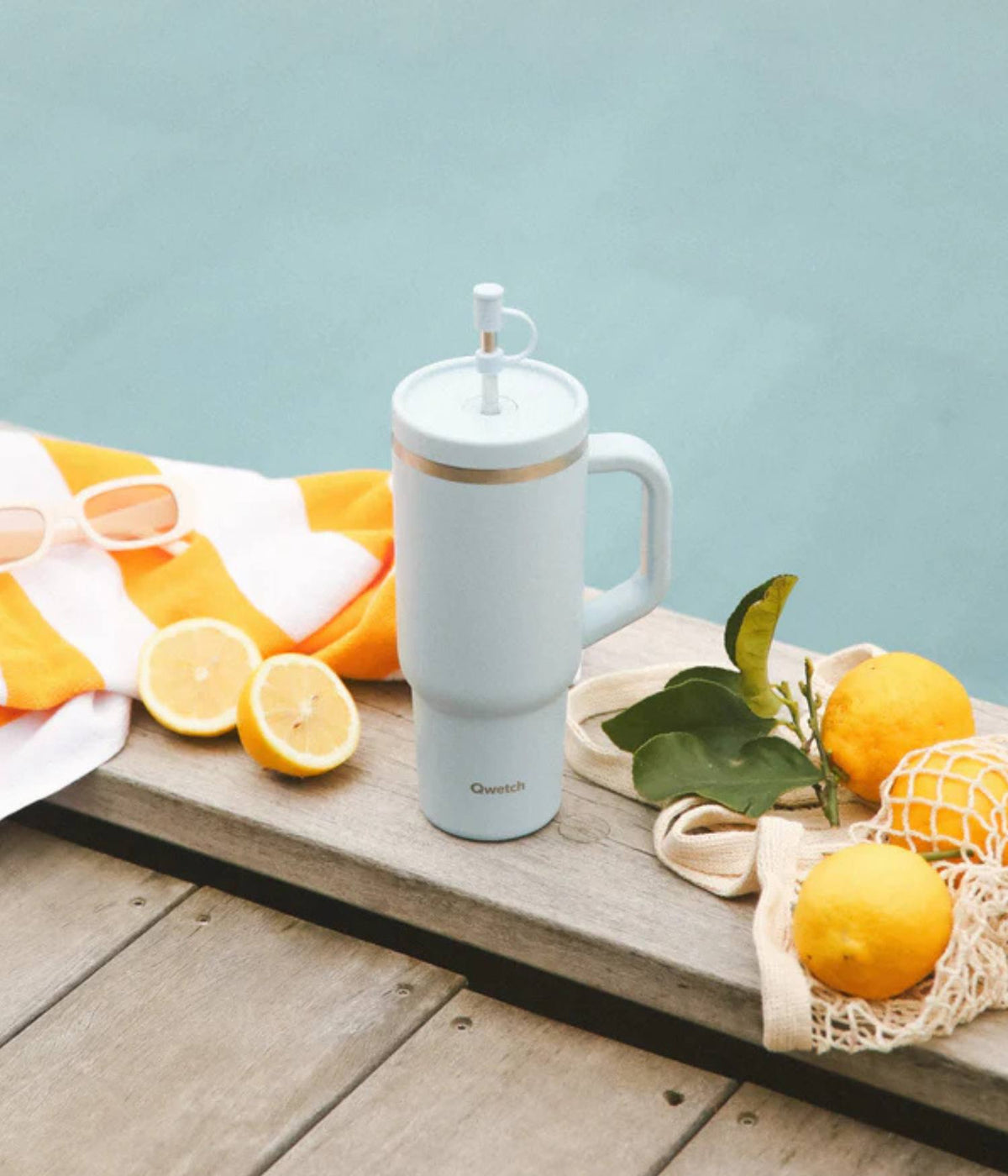 Travel cup isotherme inox - Matt - Pastel bleu - 900ml