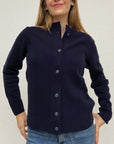 CARDIGAN COL ROND 7 BOUTONS -NAVY