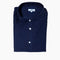 CHEMISE COL ITALIEN VELOURS - NAVY