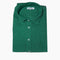 CHEMISE COL ITALIEN VELOURS - VERT