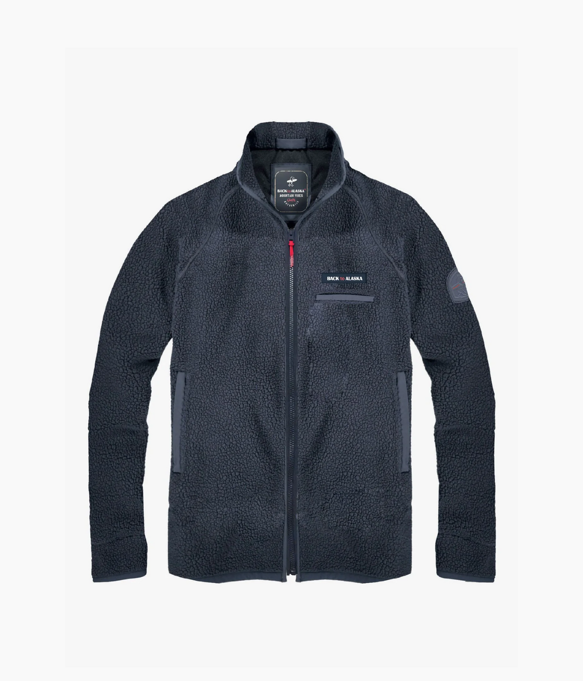 Veste zippée en polaire façon sherpa