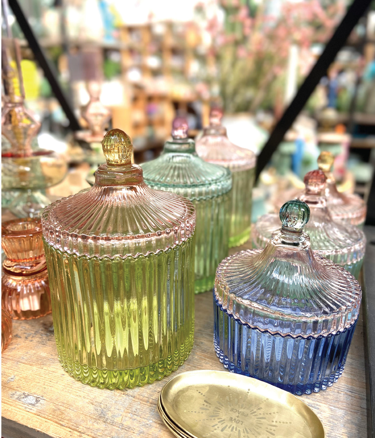 POT STRIE BLEU/ROSE