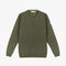 PULL COL ROND LAINE - Kaki / Châtaigne