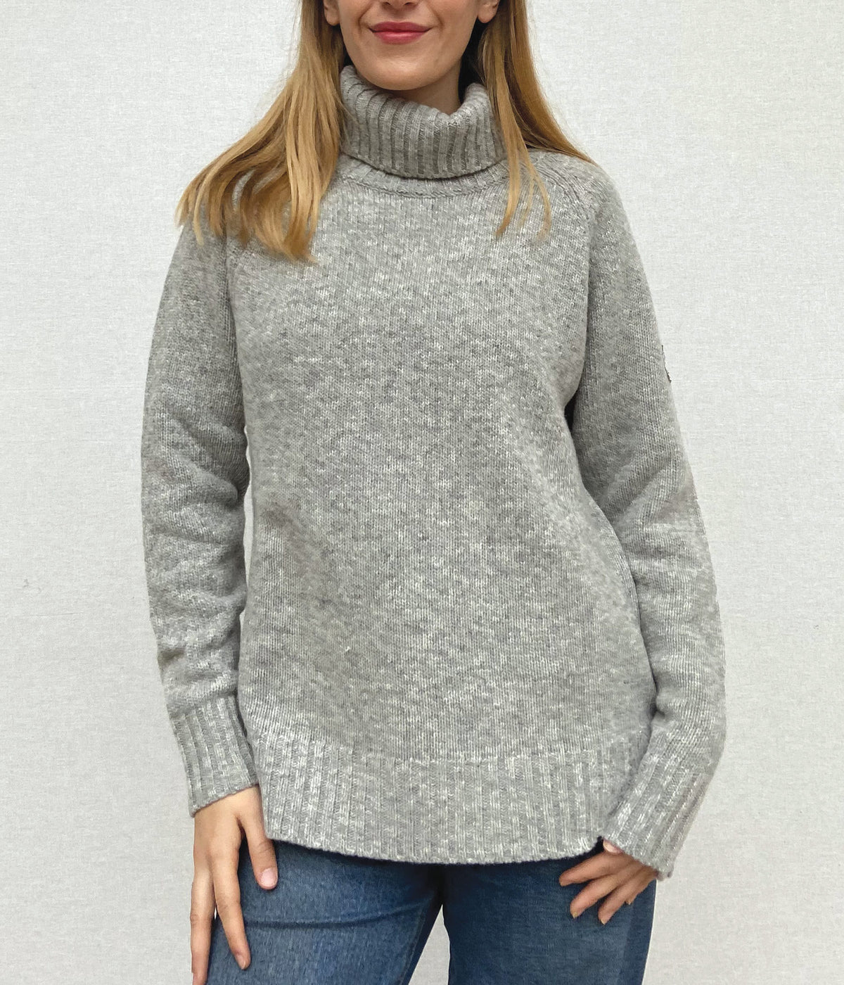 PULL COL ROULE FEMME REF. PH V18 (F) - 64433 GRIS CLAIR