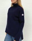 PULL COL ROULE FEMME REF. PH V18 (F) - C4734 NAVY