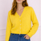 Cardigan Jaune en Mohair