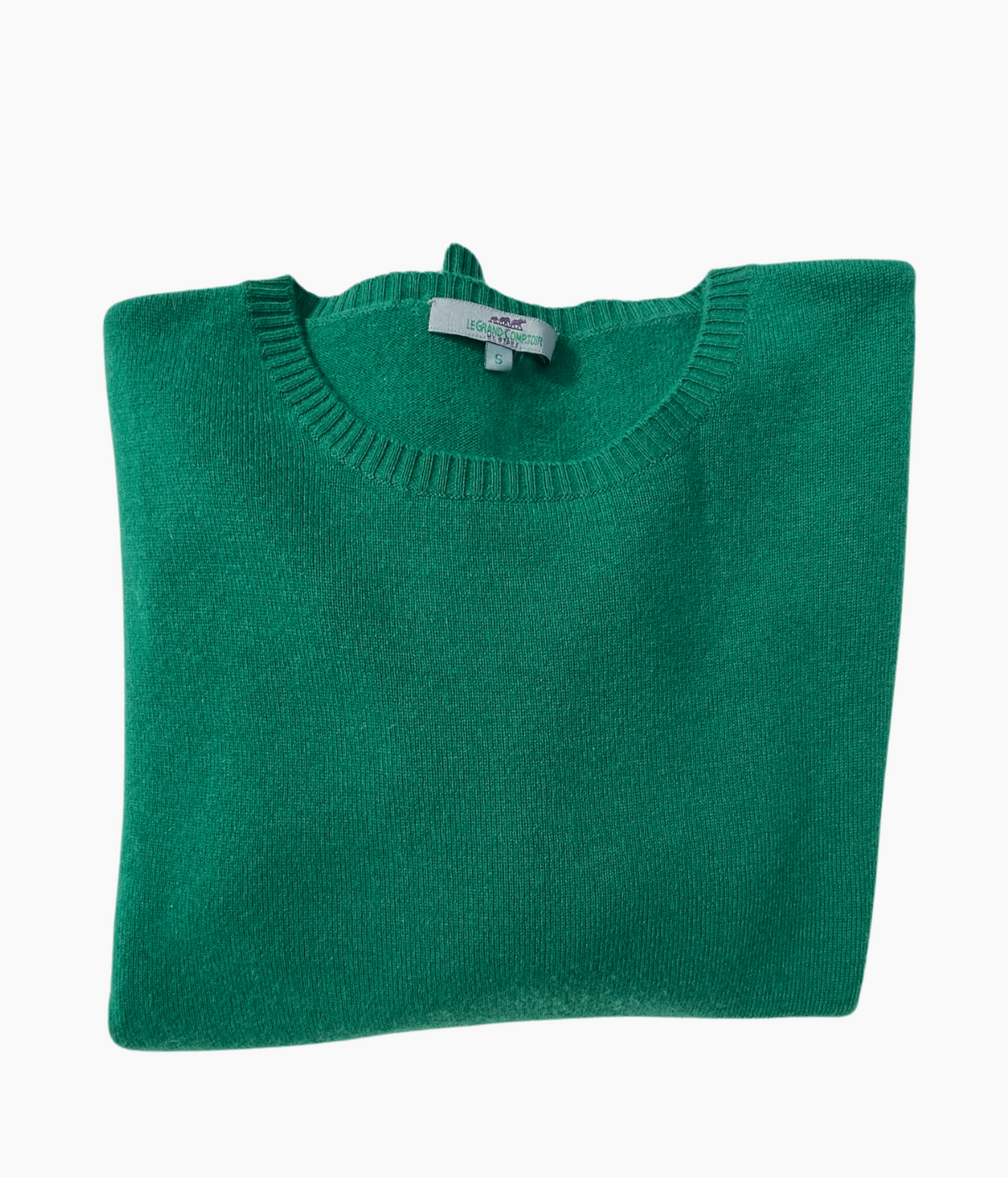 PULL COL ROND EPAIS - VERT